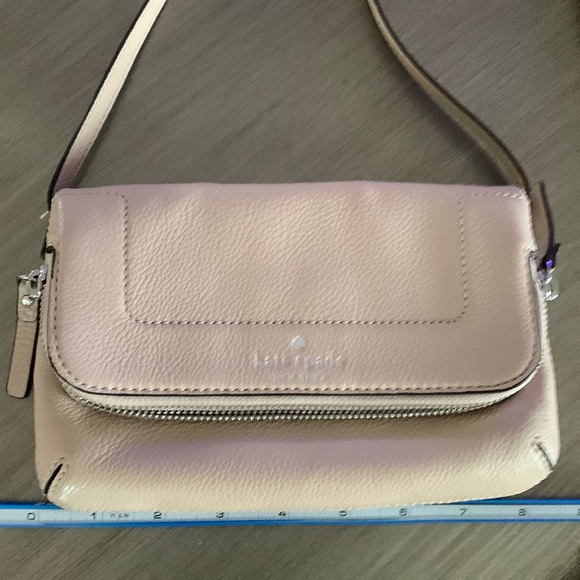 kate spade Handbags - Kate Spade Nude Purse Leather Small Crossbody Bag Zip and Magnetic Closure